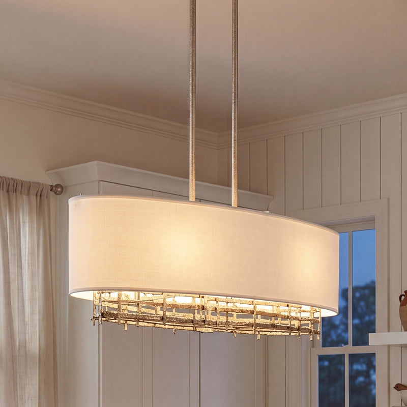 Savoy House Cameo 4-Light Linear Chandelier, Campagne Luxe