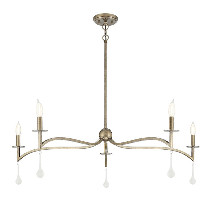 Savoy House Laramie 5-Light Chandelier, Chelsea Gold