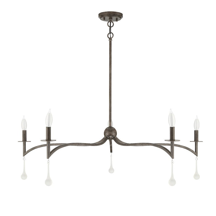 Savoy House Laramie 5-Light Chandelier, Chelsea Walnut