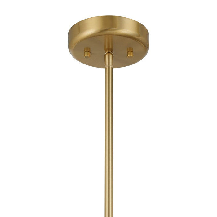 Savoy House Collier 6Lt Chandelier, White Opal, Warm Brass