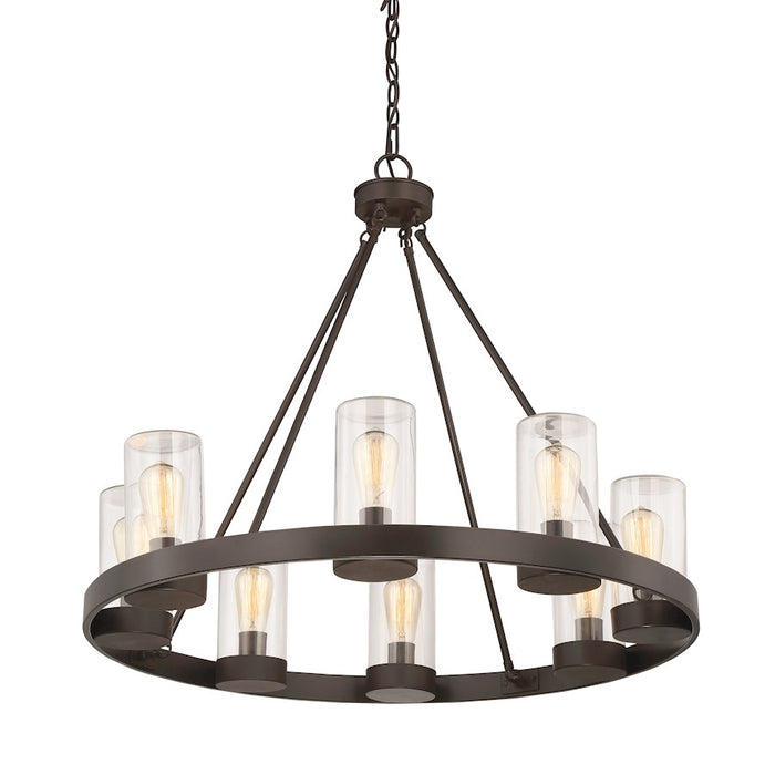 Savoy House Inman 8-Light Outdoor Chandelier, English Bronze