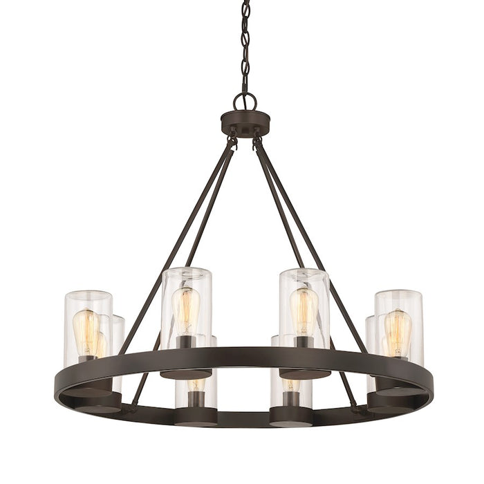 Savoy House Inman 8-Light Outdoor Chandelier, English Bronze