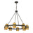 Savoy House Andover 8Lt Chandelier, Bronze/Riviera Brass - 1-1152-8-333