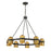 Savoy House Andover 8Lt Chandelier, Bronze/Riviera Brass