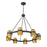 Savoy House Andover 8Lt Chandelier, Bronze/Riviera Brass