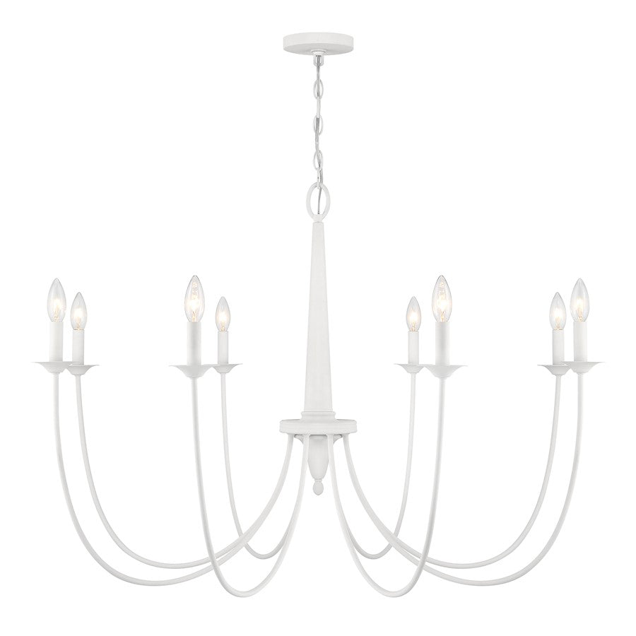 Savoy House Stonecrest 8-Light Chandelier, Bisque White - 1-1202-8-83