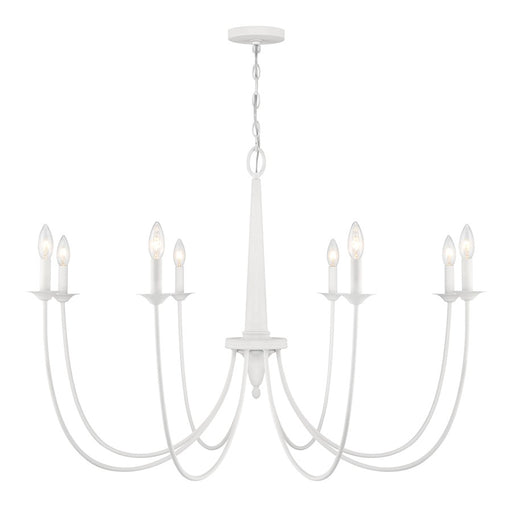 Savoy House Stonecrest 8-Light Chandelier, Bisque White