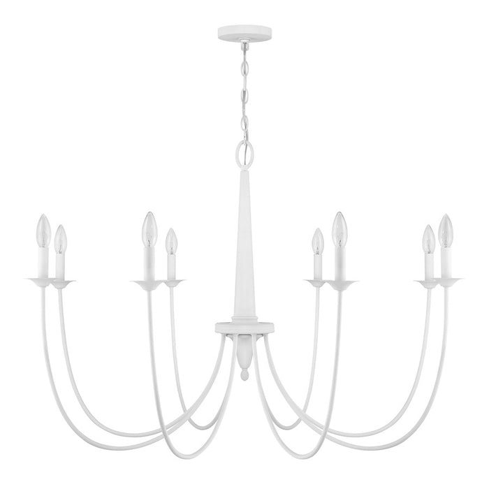 Savoy House Stonecrest 8-Light Chandelier, Bisque White