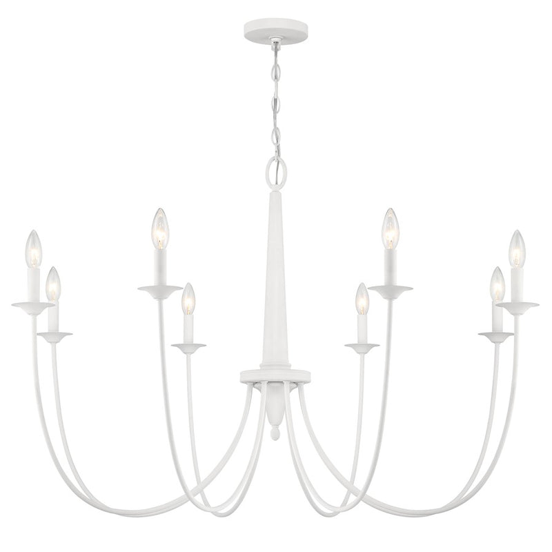 Savoy House Stonecrest 8-Light Chandelier, Bisque White