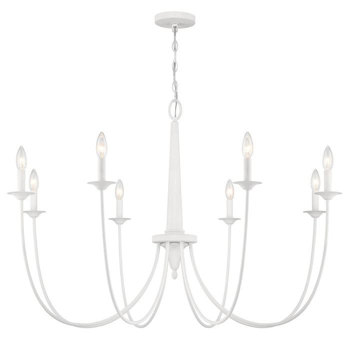 Savoy House Stonecrest 8-Light Chandelier, Bisque White