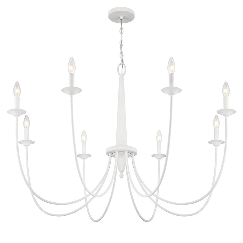Savoy House Stonecrest 8-Light Chandelier, Bisque White
