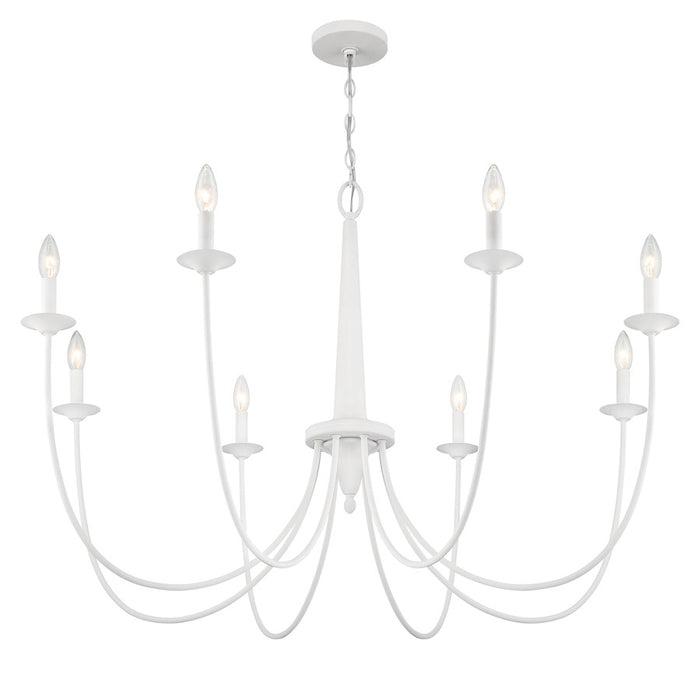 Savoy House Stonecrest 8-Light Chandelier, Bisque White