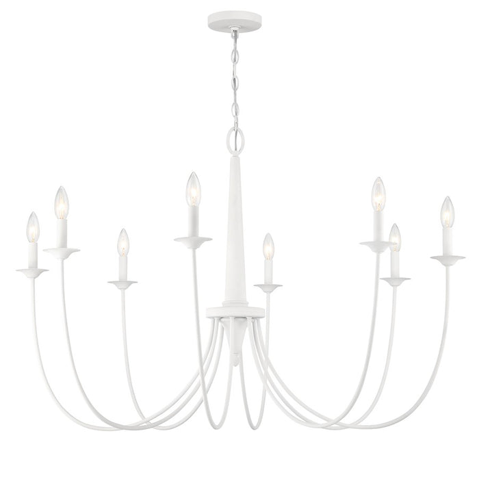 Savoy House Stonecrest 8-Light Chandelier, Bisque White