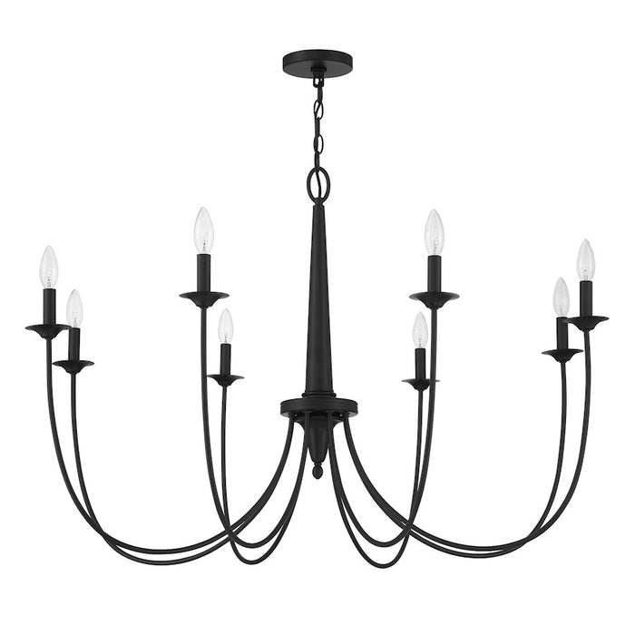 Savoy House Stonecrest 8-Light Chandelier, Matte Black