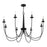 Savoy House Stonecrest 8-Light Chandelier, Matte Black