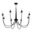 Savoy House Stonecrest 8-Light Chandelier, Matte Black