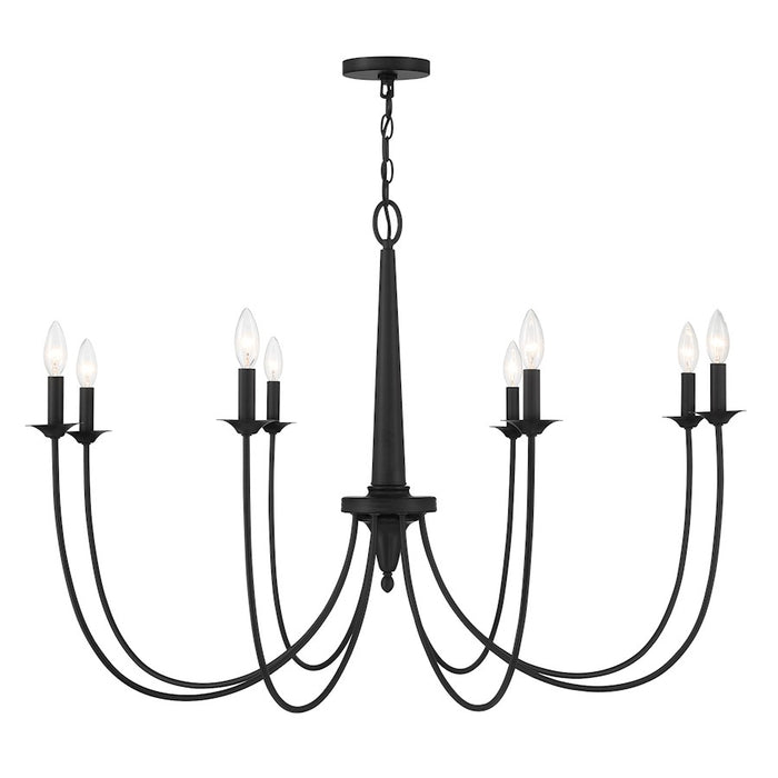 Savoy House Stonecrest 8-Light Chandelier, Matte Black