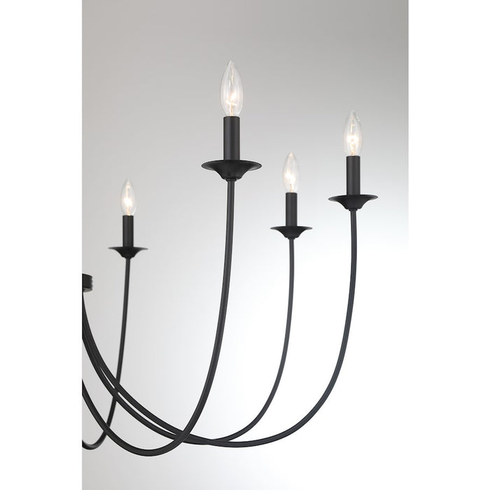 Savoy House Stonecrest 8-Light Chandelier, Matte Black