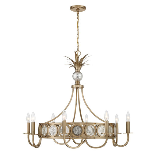Savoy House Hearst 8 Lt Chandelier, Antique, Noble Brass - 1-1205-8-127