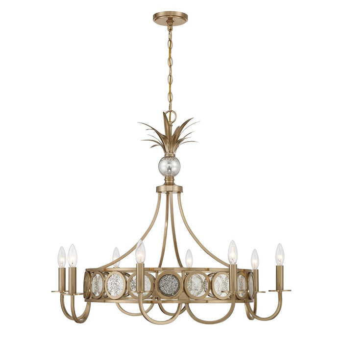 Savoy House Hearst 8 Lt Chandelier, Antique, Noble Brass - 1-1205-8-127
