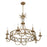 Savoy House Hearst 8 Lt Chandelier, Antique, Noble Brass