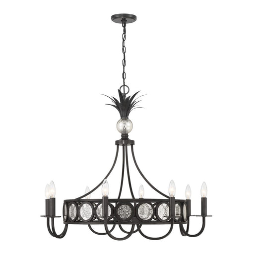 Savoy House Hearst 8 Lt Chandelier, Blk, Black Tourmaline - 1-1205-8-188