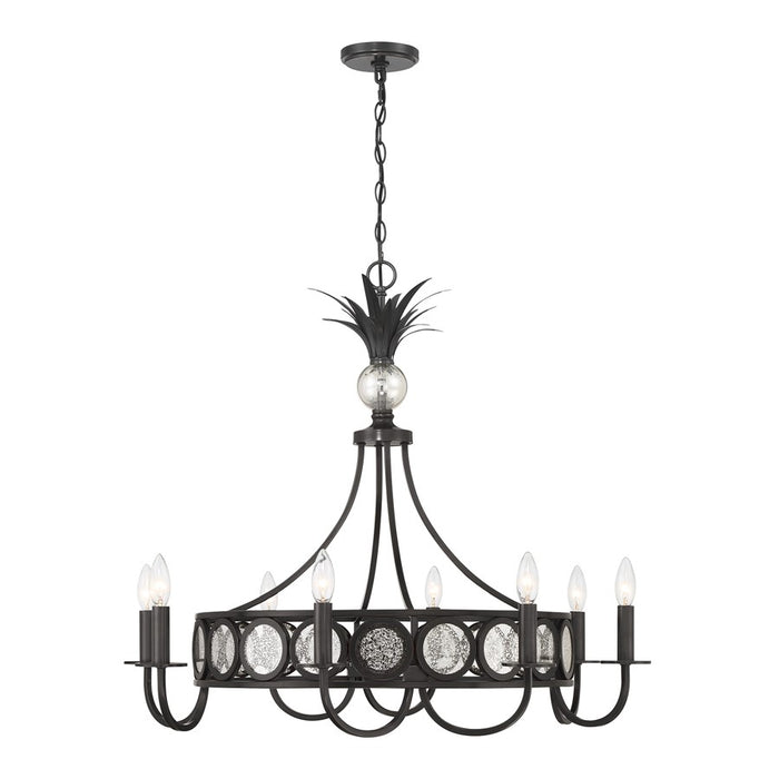 Savoy House Hearst 8 Lt Chandelier, Blk, Black Tourmaline - 1-1205-8-188