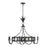 Savoy House Hearst 8 Lt Chandelier, Blk, Black Tourmaline