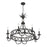Savoy House Hearst 8 Lt Chandelier, Blk, Black Tourmaline