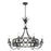 Savoy House Hearst 8 Lt Chandelier, Blk, Black Tourmaline