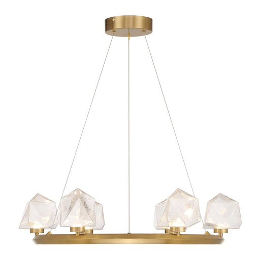 Savoy House Castello 6 Lt Chandelier, Clear, Warm Brass - 1-1237-6-322