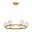 Savoy House Castello 6 Lt Chandelier, Clear, Warm Brass