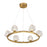 Savoy House Castello 6 Lt Chandelier, Clear, Warm Brass