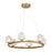 Savoy House Castello 6 Lt Chandelier, Clear, Warm Brass