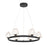 Savoy House Castello 6 Lt Chandelier, Clear Seeded, Matte Black