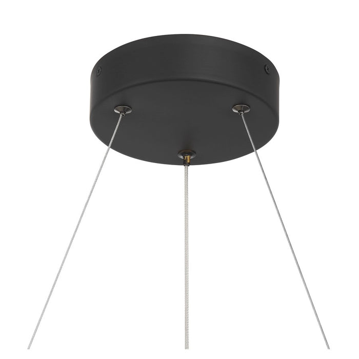 Savoy House Castello 6 Lt Chandelier, Clear Seeded, Matte Black