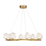 Savoy House Castello 8 Lt Chandelier, Clear, Warm Brass - 1-1238-8-322