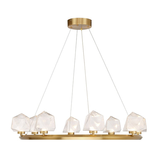 Savoy House Castello 8 Lt Chandelier, Clear, Warm Brass - 1-1238-8-322