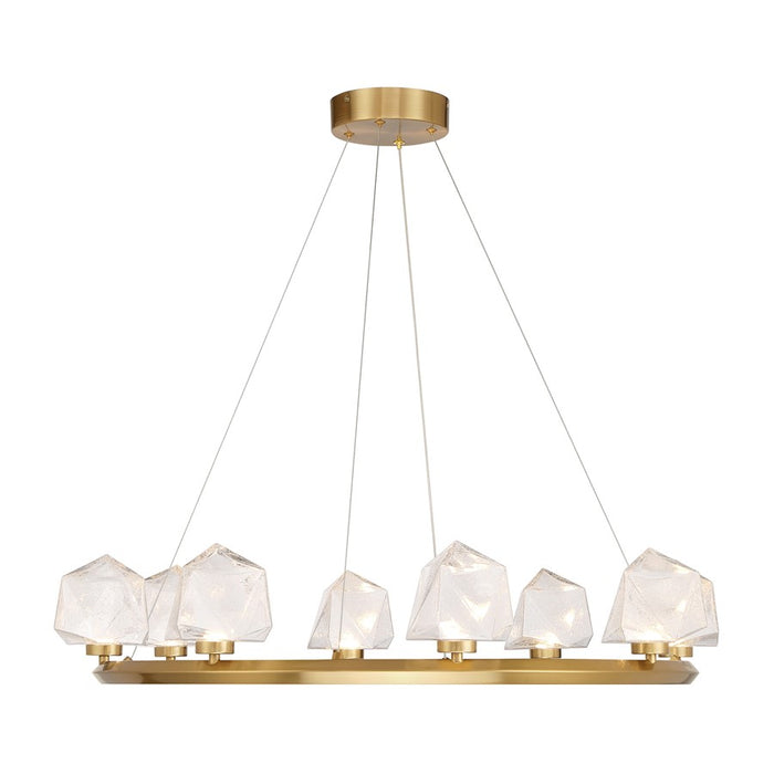Savoy House Castello 8 Lt Chandelier, Clear, Warm Brass - 1-1238-8-322