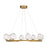 Savoy House Castello 8 Lt Chandelier, Clear, Warm Brass