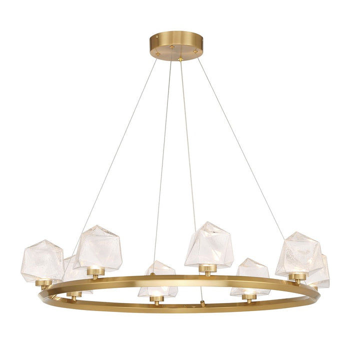 Savoy House Castello 8 Lt Chandelier, Clear, Warm Brass