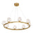 Savoy House Castello 8 Lt Chandelier, Clear, Warm Brass