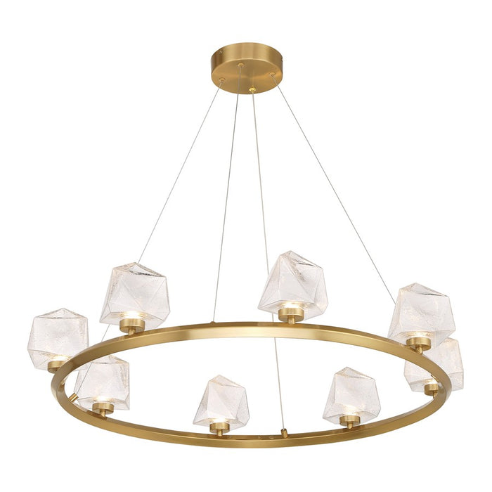 Savoy House Castello 8 Lt Chandelier, Clear, Warm Brass