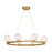 Savoy House Castello 8 Lt Chandelier, Clear, Warm Brass
