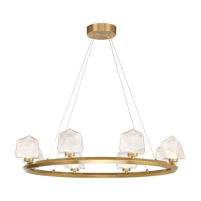Savoy House Castello 8 Lt Chandelier, Clear, Warm Brass