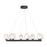 Savoy House Castello 8 Lt Chandelier, Clear Seeded, Matte Black - 1-1238-8-89
