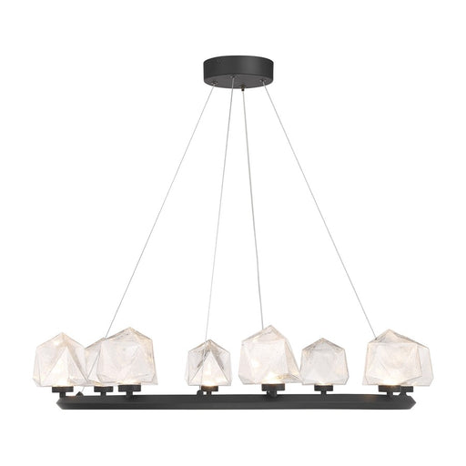 Savoy House Castello 8 Lt Chandelier, Clear Seeded, Matte Black - 1-1238-8-89