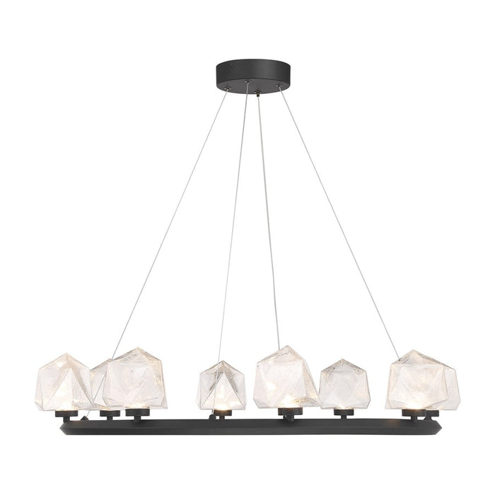 Savoy House Castello 8 Lt Chandelier, Clear Seeded, Matte Black - 1-1238-8-89