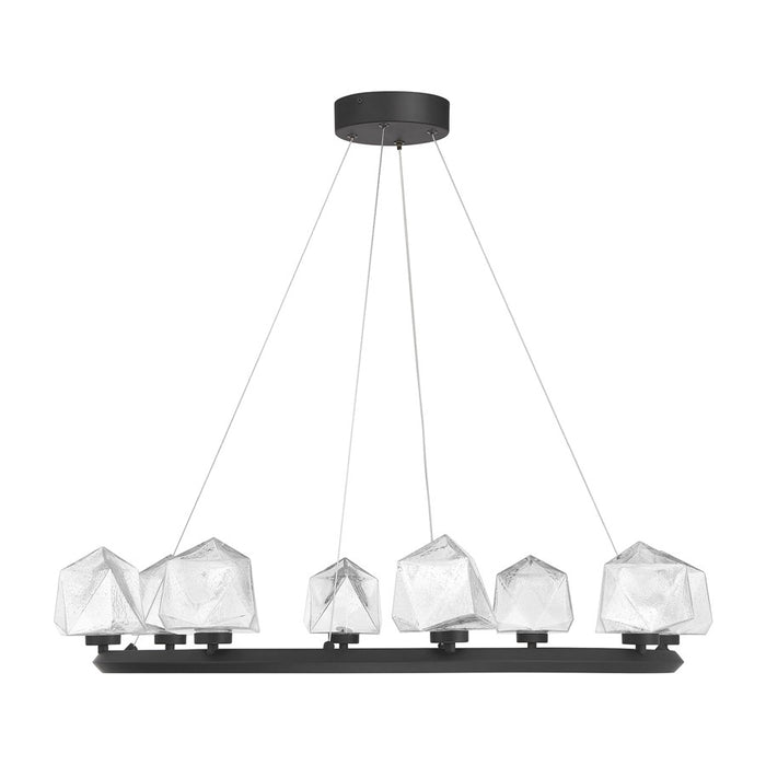 Savoy House Castello 8 Lt Chandelier, Clear Seeded, Matte Black