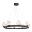 Savoy House Castello 8 Lt Chandelier, Clear Seeded, Matte Black